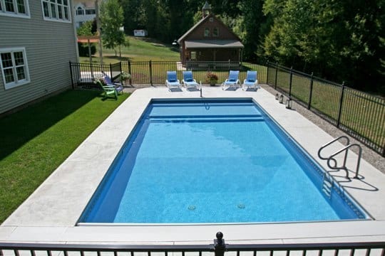 Custom Inground Swimming Pool Installed By Juliano's Pools