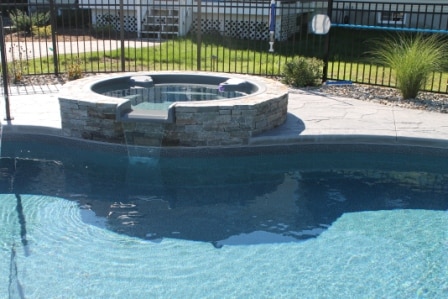 Custom Inground Pool And Spa Installed By Julianos