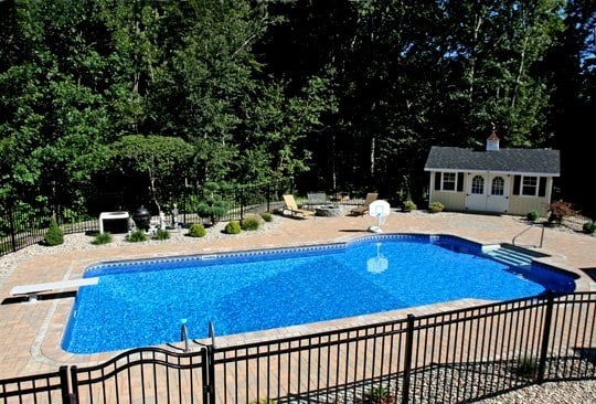 Custom Pool Installed By Juliano's With Gate