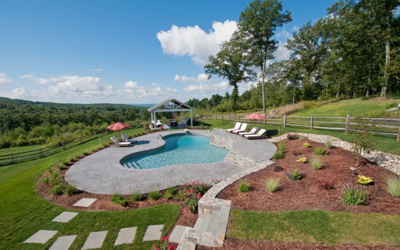 Custom Pool Installed By Julianos In A Country Side Landscape