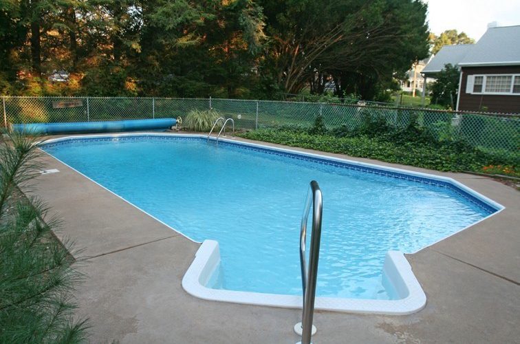 This Is A Photo Of A Custom Inground Pool Installed By Julianos In Ellington, CT