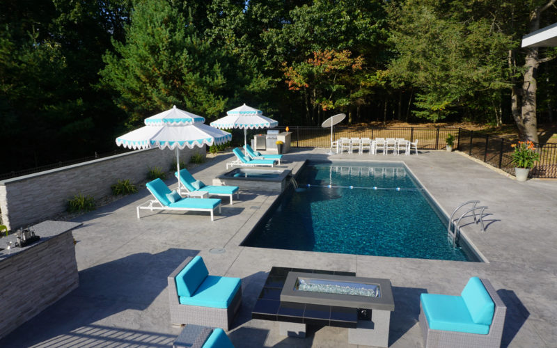 This Is A Photo Of A Rectange Inground Swimming Pool In Avon, CT Installed By Julianos