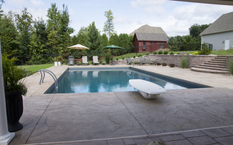 This Is A Photo Of A Custom Rectangular Inground Swimming Pool In East Longmeadow, MA