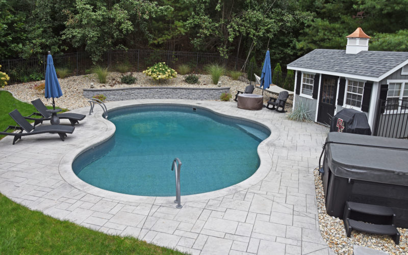 This Is A Picture Of A Custom Mountain Pond Inground Pool Installed By Julianos