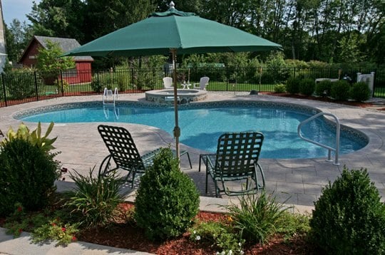 This Is A Picture Of A Custom Lagoon Inground Pool Installed By JulianosT