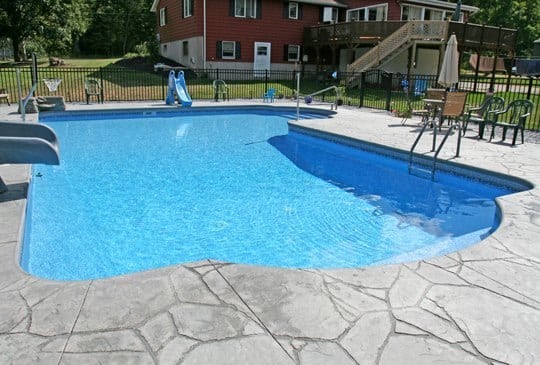 This Is A Picture Of A Custom True L Roman Inground Pool Installed By Julianos