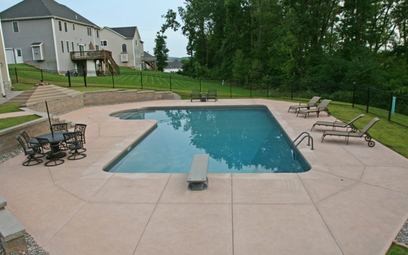 This Is A Picture Of A Custom True L Roman Inground Pool Installed By Julianos