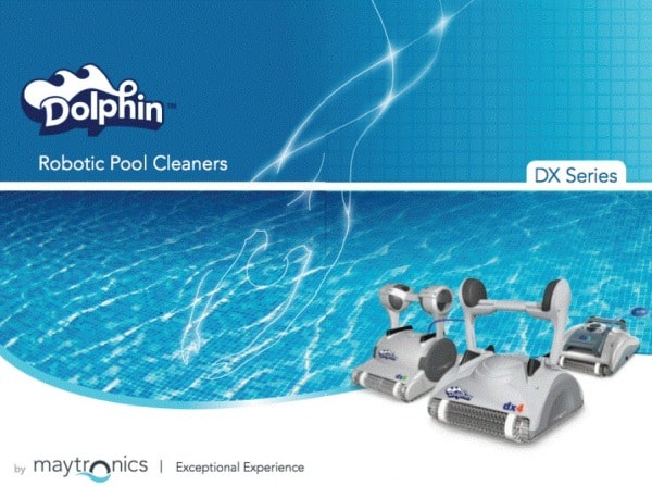 this is an ad for dolphin pool cleaners